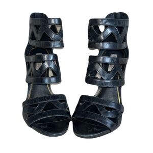 Rachel Zoe Black Strappy Heels